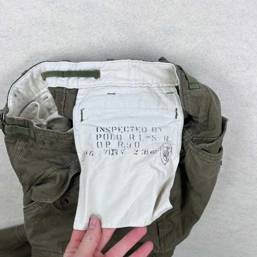 Polo Ralph Lauren Surplus Div Slim M65 Cargo Pants Olive Green Mens 30x30